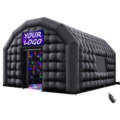 Tente de Fête Gonflable-VEVOR-5 x 4 x 3 8 m-Tente Cube Gonflable-Discothèque Boîte de Nuit Club à Gonfler-2 Fenêtres Noir - Publicité Tente de Fête Gonflable-VEVOR-5 x 4 x 3 8 m-Tente Cube Gonflable-Discothèque Boîte de Nuit Club à Gonfler-2 Fenêtres Noir - Publicité
