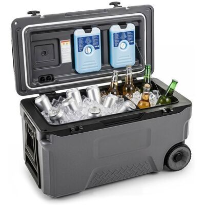 Glacière Isotherme Rigide 50L COSTWAY à Roulettes - 6 Jours de Fraîcheur 2 Porte-Gobelets et Décapsuleur pour Camping Voiture - Publicité Glacière Isotherme Rigide 50L COSTWAY à Roulettes - 6 Jours de Fraîcheur 2 Porte-Gobelets et Décapsuleur pour Camping Voiture - Publicité