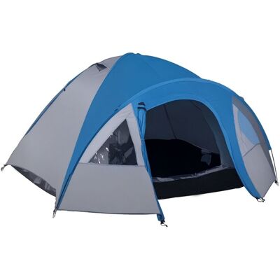 Outsunny - tente camping - Verre - 300x250x130cm - Bleu Bleu - Publicité Outsunny - tente camping - Verre - 300x250x130cm - Bleu Bleu - Publicité