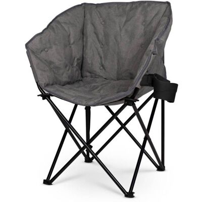 Fauteuil - KAMPA - TUBB Chair Grey - Pliable rembourré - Gris - 120 kg Gris - Publicité Fauteuil - KAMPA - TUBB Chair Grey - Pliable rembourré - Gris - 120 kg Gris - Publicité