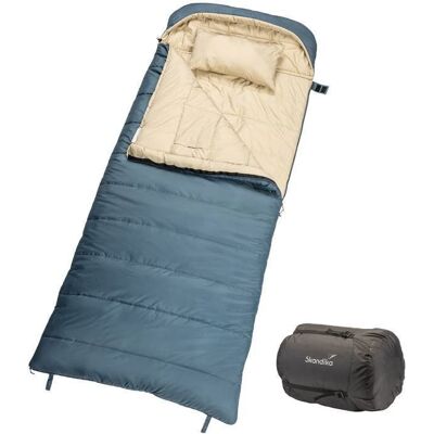 Sac de couchage Skandika Oppdal - Duvet Rectangulaire 230x90cm - camping randonnée - 3 saisons - Adulte - Bleu Bleu - Publicité Sac de couchage Skandika Oppdal - Duvet Rectangulaire 230x90cm - camping randonnée - 3 saisons - Adulte - Bleu Bleu - Publicité