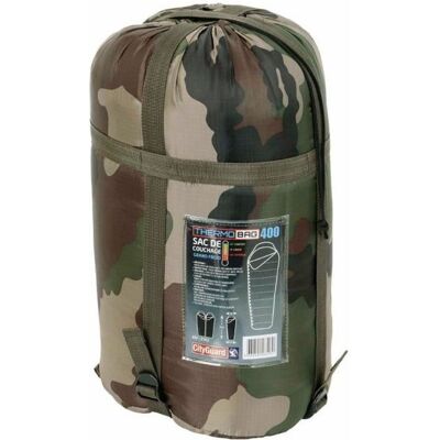 Sac de couchage - CITY GUARD - Thermobag 400 - Camouflage - Fibre synthétique - 230x90 cm Vert - Publicité Sac de couchage - CITY GUARD - Thermobag 400 - Camouflage - Fibre synthétique - 230x90 cm Vert - Publicité