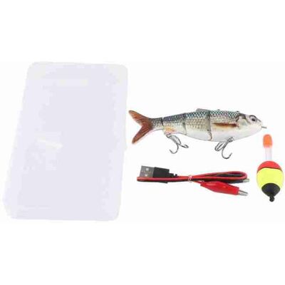 Leurre de natation robotique pêche électrique Rechargeable à articulations multiples avec lumière LED verte -SALALIS - Publicité Leurre de natation robotique pêche électrique Rechargeable à articulations multiples avec lumière LED verte -SALALIS - Publicité