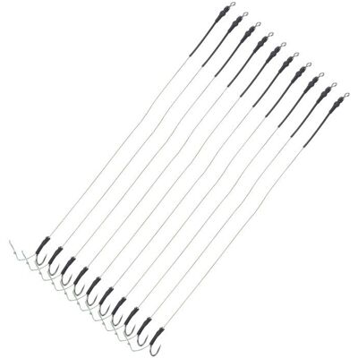 ZULBCEO Lot de 5 hameçons en métal pour pêche à la carpe - Publicité ZULBCEO Lot de 5 hameçons en métal pour pêche à la carpe - Publicité