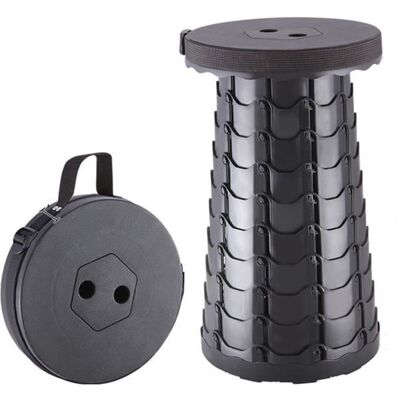 BenyLed Tabouret Télescopique Tabouret Pliant Rétractable Portable Pliable pour Les Voyages Camping Pêche Lextérieur (Noir) Noir - Publicité BenyLed Tabouret Télescopique Tabouret Pliant Rétractable Portable Pliable pour Les Voyages Camping Pêche Lextérieur (Noir) Noir - Publicité