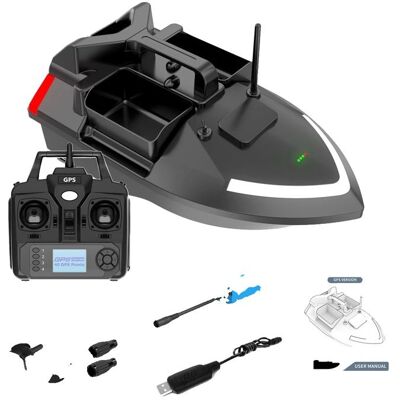 OEM Bateau de pêche à appât télécommandé capacité de charge de 2 kg navigation GPS Bateau de pêche Poids du colis : 3500g / 7.7 lb Noir - Publicité OEM Bateau de pêche à appât télécommandé capacité de charge de 2 kg navigation GPS Bateau de pêche Poids du colis : 3500g / 7.7 lb Noir - Publicité