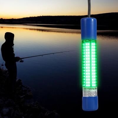 SALUTUYA Lampe de pêche sous-marine LED 18W avec clip batterie pour bateau - Vert nuit - Publicité SALUTUYA Lampe de pêche sous-marine LED 18W avec clip batterie pour bateau - Vert nuit - Publicité