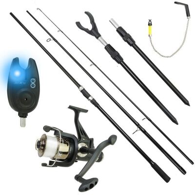 FISH-XPRO Carp Pro 1-canne Ensemble Carpe Noir - Publicité FISH-XPRO Carp Pro 1-canne Ensemble Carpe Noir - Publicité