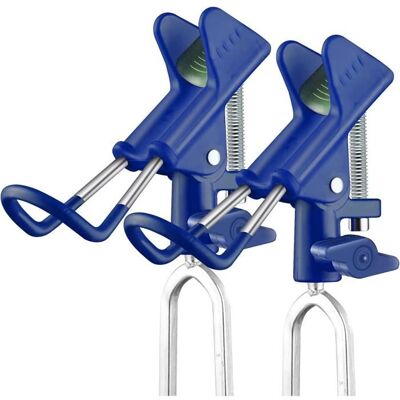 KAKOO 2 Pcs Supports pour Canne à Pêche en Acier Inoxydable Porte-canne à Pêche au Sol à 360 Degrés Ajustable pour Plage Rivière - Bleu Bleu - Publicité KAKOO 2 Pcs Supports pour Canne à Pêche en Acier Inoxydable Porte-canne à Pêche au Sol à 360 Degrés Ajustable pour Plage Rivière - Bleu Bleu - Publicité
