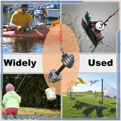 GOTOTOP Corde magnétique de pêche Corde lourde de corde daimant de pêche de 10m avec la corde de sécurité sport materiel Orange - Publicité GOTOTOP Corde magnétique de pêche Corde lourde de corde daimant de pêche de 10m avec la corde de sécurité sport materiel Orange - Publicité