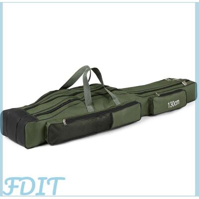 GOTOTOP sac de matériel de pêche Sac de pêche à trois couches Portable et pliable moulinet de sport pack Vert armée 130cm / 51in - Publicité GOTOTOP sac de matériel de pêche Sac de pêche à trois couches Portable et pliable moulinet de sport pack Vert armée 130cm / 51in - Publicité