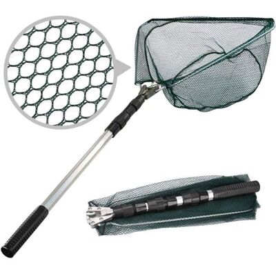 Épuisette de pêche télescopique pliable extensible pour attraper des oiseaux des poissons des poissons légère et portable - Publicité Épuisette de pêche télescopique pliable extensible pour attraper des oiseaux des poissons des poissons légère et portable - Publicité