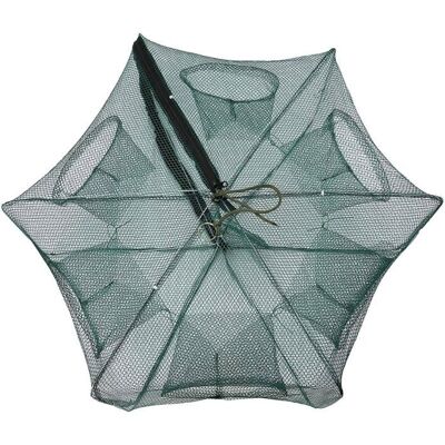 Pièges à ménés 6 Trous pour Poissons-appâts piège à Filet de pêche avec épuisette Pliable piège à écrevisses appâts 60*26 cm - Publicité Pièges à ménés 6 Trous pour Poissons-appâts piège à Filet de pêche avec épuisette Pliable piège à écrevisses appâts 60*26 cm - Publicité