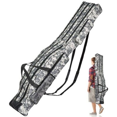 BEIJIYI Sac de matériel de pêche Sac de pêche portable 3 couches de sacs de canne à pêche sac de transport de canne à pêche - Publicité BEIJIYI Sac de matériel de pêche Sac de pêche portable 3 couches de sacs de canne à pêche sac de transport de canne à pêche - Publicité