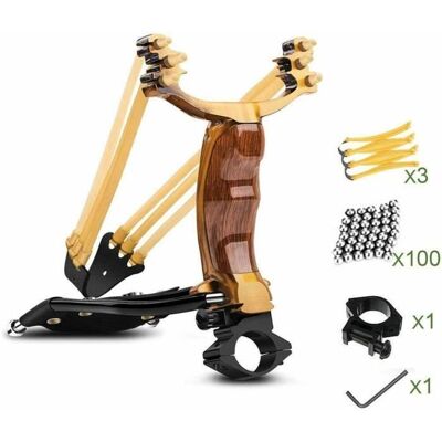 Lance-pierres - KEPEAK - Kit 100 billes - 3 bandes élastiques - Support clé et protecteur Blanc - Publicité Lance-pierres - KEPEAK - Kit 100 billes - 3 bandes élastiques - Support clé et protecteur Blanc - Publicité
