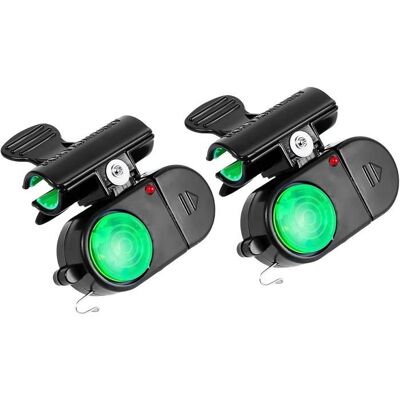 2 Pièces Alarme De Morsure Sensible Avec Éclairage LED - Accessoires De Pêche Pour Hommes Femmes Adultes En Eau - Publicité 2 Pièces Alarme De Morsure Sensible Avec Éclairage LED - Accessoires De Pêche Pour Hommes Femmes Adultes En Eau - Publicité