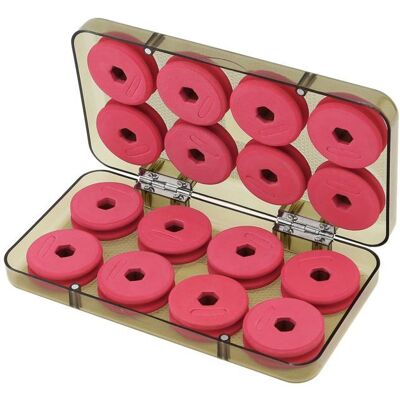 BUXTRADE Lot de 16 bobines et planche de pêche en mousse – Accessoires de rangement - Publicité BUXTRADE Lot de 16 bobines et planche de pêche en mousse – Accessoires de rangement - Publicité