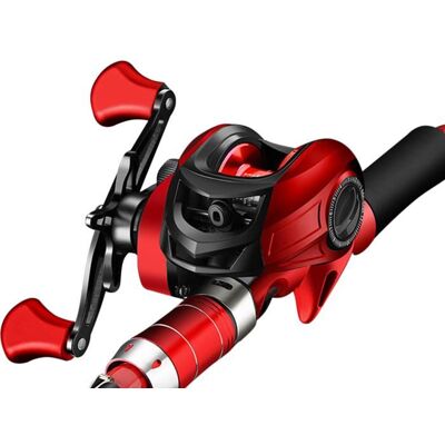 Canne à pêche mer rivière 1.8m eau - BEARWIN - douce mer pêche au gros lancer moulinet céramique frein magnétique canne mixte pois Rouge - Publicité Canne à pêche mer rivière 1.8m eau - BEARWIN - douce mer pêche au gros lancer moulinet céramique frein magnétique canne mixte pois Rouge - Publicité