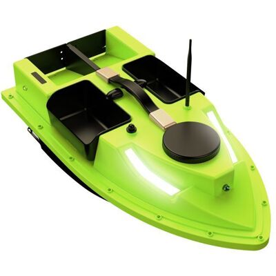 LOKEEVAN Bateau Amorceur Télécommandé 600m - Bateau de Pêche de Appât - Mode nuit et Croisière a Vitesse Fixe Charge de 2 Kg Vert - Publicité LOKEEVAN Bateau Amorceur Télécommandé 600m - Bateau de Pêche de Appât - Mode nuit et Croisière a Vitesse Fixe Charge de 2 Kg Vert - Publicité