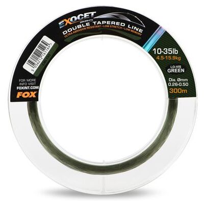 Fox Exocet Pro Ligne Double Conique 300 M Transparente - Ligne de Pêche - Publicité Fox Exocet Pro Ligne Double Conique 300 M Transparente - Ligne de Pêche - Publicité