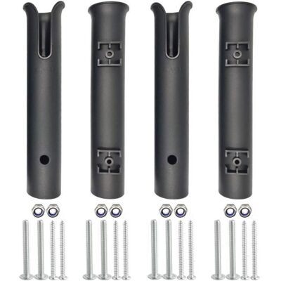 AUTREMENT 4pcs Supports Canne à Pêche Side-Mount Style Support de canne à pêche en plastique pour Bateau Kayak - Publicité AUTREMENT 4pcs Supports Canne à Pêche Side-Mount Style Support de canne à pêche en plastique pour Bateau Kayak - Publicité