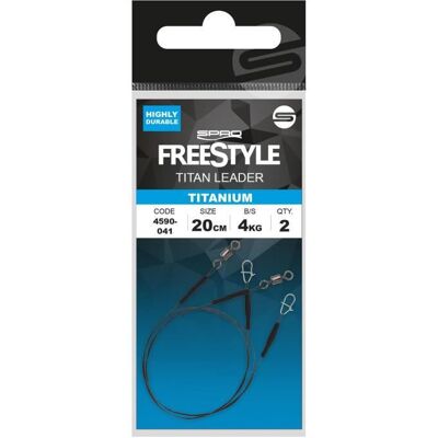 Lot de 2 bas de ligne Spro FreeStyle Leader 0 24mm - Publicité Lot de 2 bas de ligne Spro FreeStyle Leader 0 24mm - Publicité