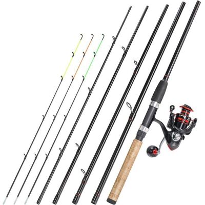 Canne à pêche Feeder - HOME FIT TRAINING - Sougayilang - Fibre de carbone - 6 embouts - Portable - Publicité Canne à pêche Feeder - HOME FIT TRAINING - Sougayilang - Fibre de carbone - 6 embouts - Portable - Publicité