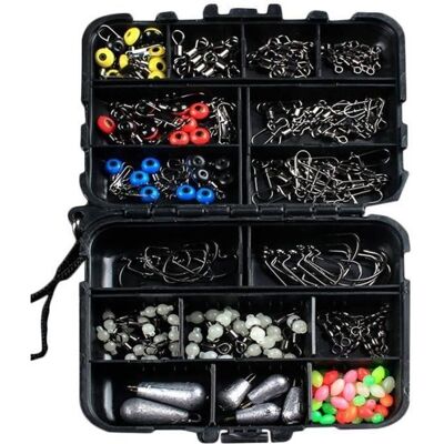 177pcs Kits Accessoires Pêche Crochets Bouchons Videur Paillettes avec Boîte Aw57937 - Publicité 177pcs Kits Accessoires Pêche Crochets Bouchons Videur Paillettes avec Boîte Aw57937 - Publicité