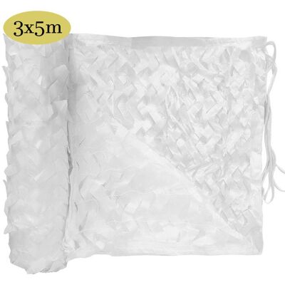 WOVTE Filet De Camouflage Renforcé Militaire Grande Taille3*5mIdéal la décoration Jardinla OmbrageAuvents Terrasse Blanc Blanc - Publicité WOVTE Filet De Camouflage Renforcé Militaire Grande Taille3*5mIdéal la décoration Jardinla OmbrageAuvents Terrasse Blanc Blanc - Publicité