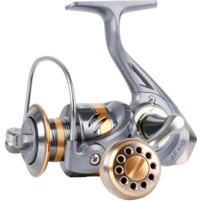 Moulinet de pêche en mer Micro Rock Fishing AR4000 - ZGEER - Moulinet de pêche Gris - Publicité Moulinet de pêche en mer Micro Rock Fishing AR4000 - ZGEER - Moulinet de pêche Gris - Publicité