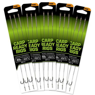 Bas de ligne Fox Ready Rigs (x3) - Publicité Bas de ligne Fox Ready Rigs (x3) - Publicité
