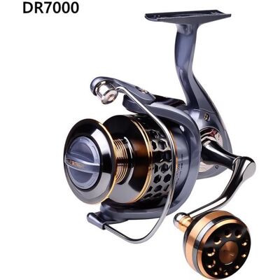 Moulinet de Pêche - ZGEER - Modèle 7000 - 3BB - Bobine en alliage daluminium bicolore - Argent - Publicité Moulinet de Pêche - ZGEER - Modèle 7000 - 3BB - Bobine en alliage daluminium bicolore - Argent - Publicité