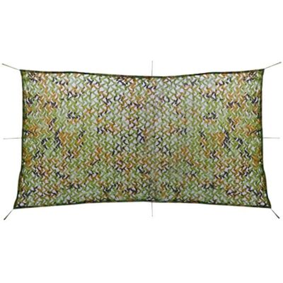 vidaXL Filet de camouflage avec sac de rangement 4 x 8 m Vert - Publicité vidaXL Filet de camouflage avec sac de rangement 4 x 8 m Vert - Publicité