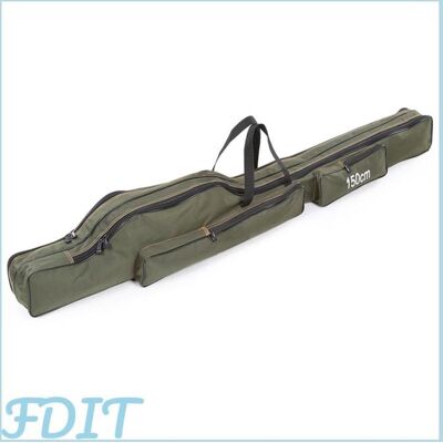 GOTOTOP Sac de pêche Porte-canne à pêche pliable Portable en toile sac de rangement pour outils étui pour matériel sport pack 3 - Publicité GOTOTOP Sac de pêche Porte-canne à pêche pliable Portable en toile sac de rangement pour outils étui pour matériel sport pack 3 - Publicité