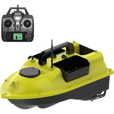 Bateau à appâts automatique GPS - 3 conteneurs - Portée 400-500m - Facile à utiliser Jaune - Publicité Bateau à appâts automatique GPS - 3 conteneurs - Portée 400-500m - Facile à utiliser Jaune - Publicité