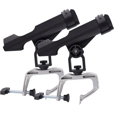 ZENTRONIS Support de canne à pêche pour bateau lot de 2 support réglable à 360° pour kayak canoë et radeau en nylon renforcé - Publicité ZENTRONIS Support de canne à pêche pour bateau lot de 2 support réglable à 360° pour kayak canoë et radeau en nylon renforcé - Publicité