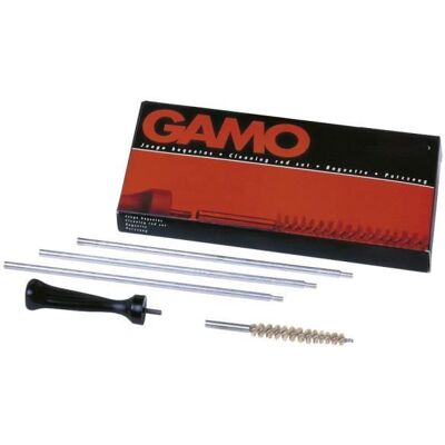 Kit de nettoyage - GAMO - 4.5 mm - Poignée démontable - Écouvillon laiton - 3 baguettes vissables - Publicité Kit de nettoyage - GAMO - 4.5 mm - Poignée démontable - Écouvillon laiton - 3 baguettes vissables - Publicité
