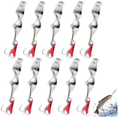 Cuillère Pêche - Non spécifié - 10 Pièces - Acier de haute qualité - Design multifacettes - 7 g - Publicité Cuillère Pêche - Non spécifié - 10 Pièces - Acier de haute qualité - Design multifacettes - 7 g - Publicité