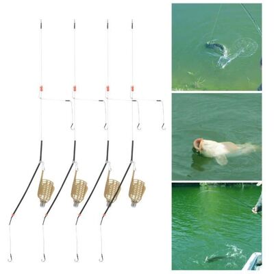 Cage à appâts de pêche - OMABETA - Léger et Portable - 4 pièces - Pêche à la carpe - 30g - Publicité Cage à appâts de pêche - OMABETA - Léger et Portable - 4 pièces - Pêche à la carpe - 30g - Publicité