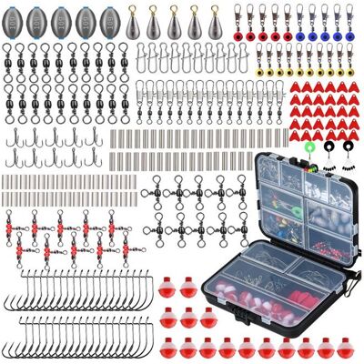 Rexon Leurres de pêche kit 264PCS accessoire complets hameçons pointus appâts réalistes format manuel portable utilisation polyvalente - Publicité Rexon Leurres de pêche kit 264PCS accessoire complets hameçons pointus appâts réalistes format manuel portable utilisation polyvalente - Publicité
