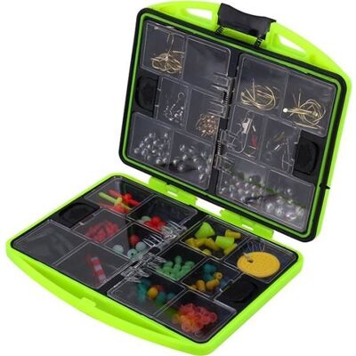 Kit daccessoires de pêche - ARAMOX - 24 compartiments - Boîte en plastique - Léger et compact - Publicité Kit daccessoires de pêche - ARAMOX - 24 compartiments - Boîte en plastique - Léger et compact - Publicité