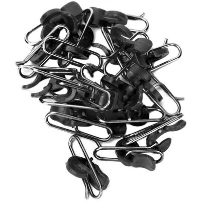 ZEAICOS Lot de 30 leurres en PE durables clip dappât hameçon de pêche accessoires de découplage (noir) - Publicité ZEAICOS Lot de 30 leurres en PE durables clip dappât hameçon de pêche accessoires de découplage (noir) - Publicité