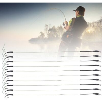 5pcs hameçons carpe – Nosheir – 10 – crochets barbelés anti-échappement – pêche carpes rivière ou lac - Publicité 5pcs hameçons carpe – Nosheir – 10 – crochets barbelés anti-échappement – pêche carpes rivière ou lac - Publicité