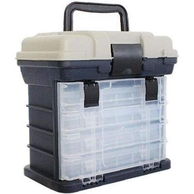 TOPOFLY Boîte de pêche Boîte de stockage Accessoires de siège Organisateur Case 4 compartiments Diviseurs Multi-Couples - Publicité TOPOFLY Boîte de pêche Boîte de stockage Accessoires de siège Organisateur Case 4 compartiments Diviseurs Multi-Couples - Publicité