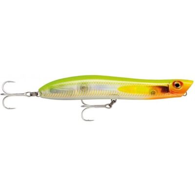 Rapala MaxRap WalkN Roll - Leurre de surface 13 cm 29 g - Jaune (fhc) Jaune - Publicité Rapala MaxRap WalkN Roll - Leurre de surface 13 cm 29 g - Jaune (fhc) Jaune - Publicité