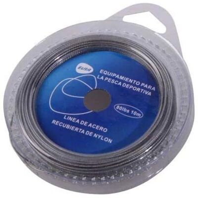 Fil de pêche - Evia - Acier et Nylon - 10 m - Taille 0.570 mm - Gris Gris - Publicité Fil de pêche - Evia - Acier et Nylon - 10 m - Taille 0.570 mm - Gris Gris - Publicité