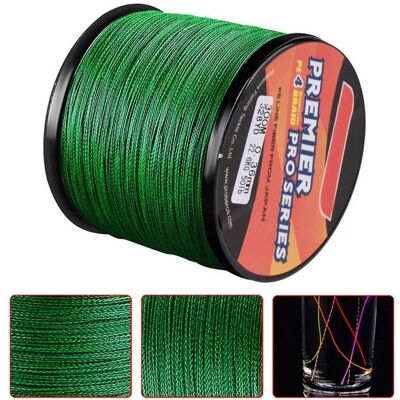 SALALIS Fil de pêche Bande de pêche résistante à labrasion de 50 / 50 lb sport peche Vert - Publicité SALALIS Fil de pêche Bande de pêche résistante à labrasion de 50 / 50 lb sport peche Vert - Publicité