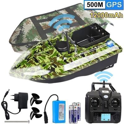 OEM Bateau Amorceur Télécommandé de Pêche avec GPS Bateau dappât Intelligent Étanche 500m Charge de 15 Kg Croisière a Vitesse Fixe Vert - Publicité OEM Bateau Amorceur Télécommandé de Pêche avec GPS Bateau dappât Intelligent Étanche 500m Charge de 15 Kg Croisière a Vitesse Fixe Vert - Publicité