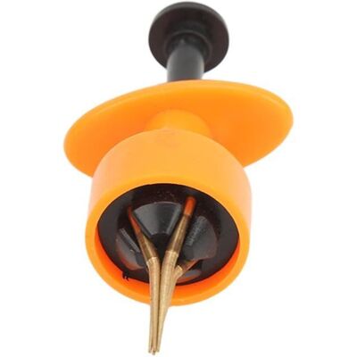VINGVO clip de ver de vase Pince à appâts de pêche Portable 4 griffes ver de vase pince à vers de terre avec élastique Orange - Publicité VINGVO clip de ver de vase Pince à appâts de pêche Portable 4 griffes ver de vase pince à vers de terre avec élastique Orange - Publicité