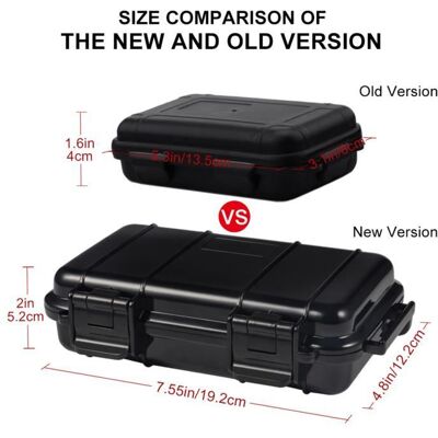 Coffret de rangement étanche - TMISHION - Antichoc - 2 boucles UShape - Idéal pour la pêche et le camping Noir - Publicité Coffret de rangement étanche - TMISHION - Antichoc - 2 boucles UShape - Idéal pour la pêche et le camping Noir - Publicité